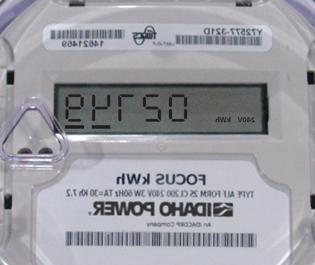 example of an Idaho Power Focus meter
